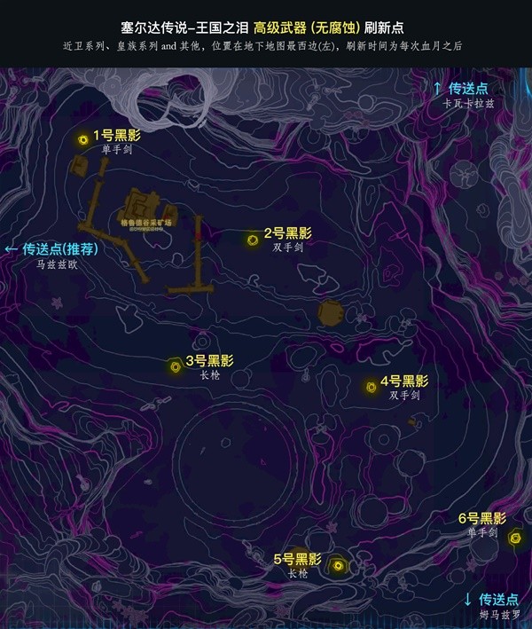 塞尔达传说王国之泪无腐蚀高级武器刷新地点汇总图1