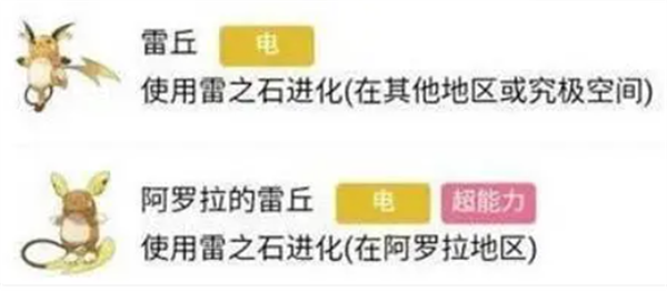 宝可梦朱紫阿拉罗雷丘进化方法图1