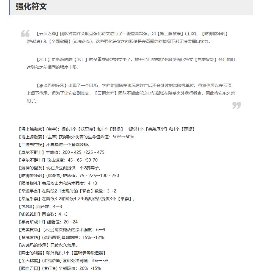 云顶之弈10月12日更新公告内容一览图10